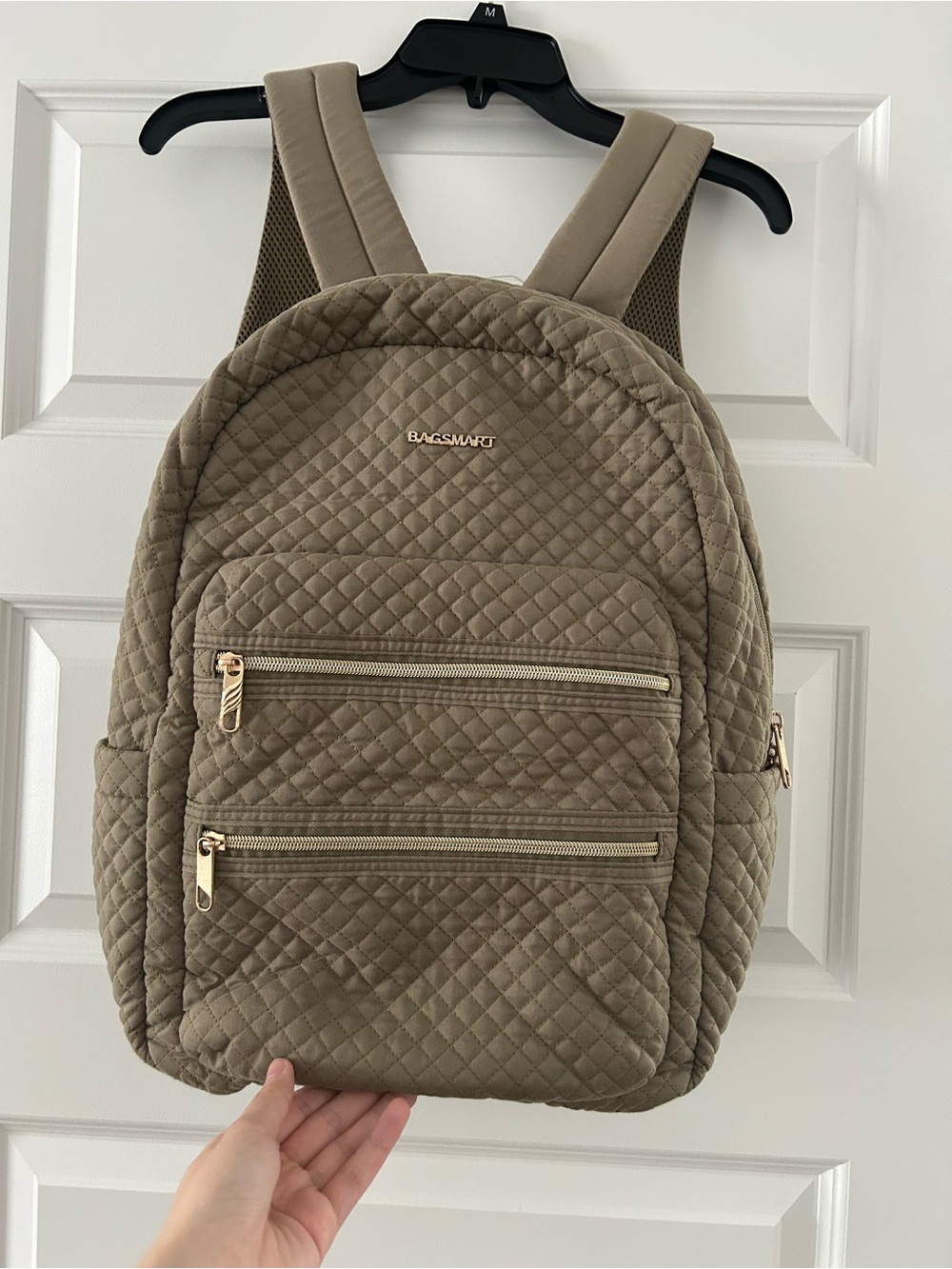 BAGSMART Quilted Laptop Backpack